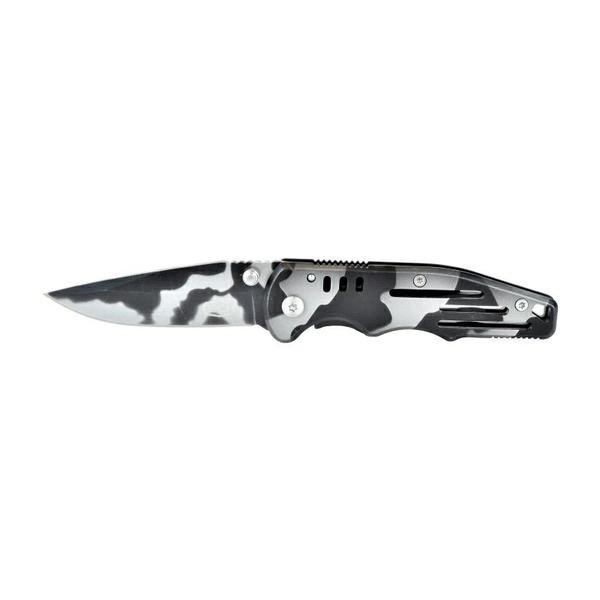 SCK - Couteau ACIER pliable noir et gris CAMO