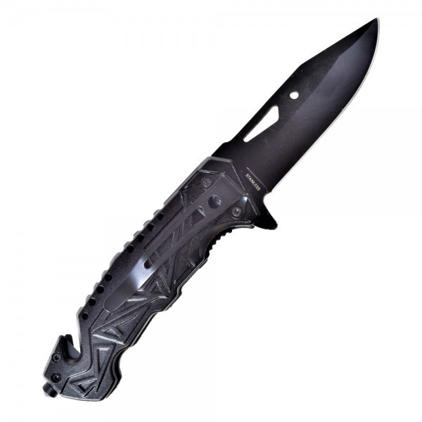 SCK - Couteau ACIER pliable camo et noir ARMY