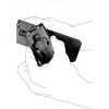 VEGA HOLSTER - Porte bâton ROTATIF 8VP60 21 pouces MOLLE NOIR