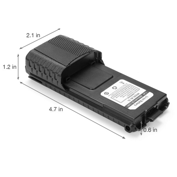 BAOFENG - Batterie grande capacité 7.4V 3800mAh radio UV-5R/UV-5RTP/UV-5R