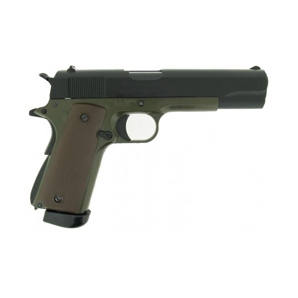 KJWORKS - M1911 OD Full métal GBB ( GAZ )