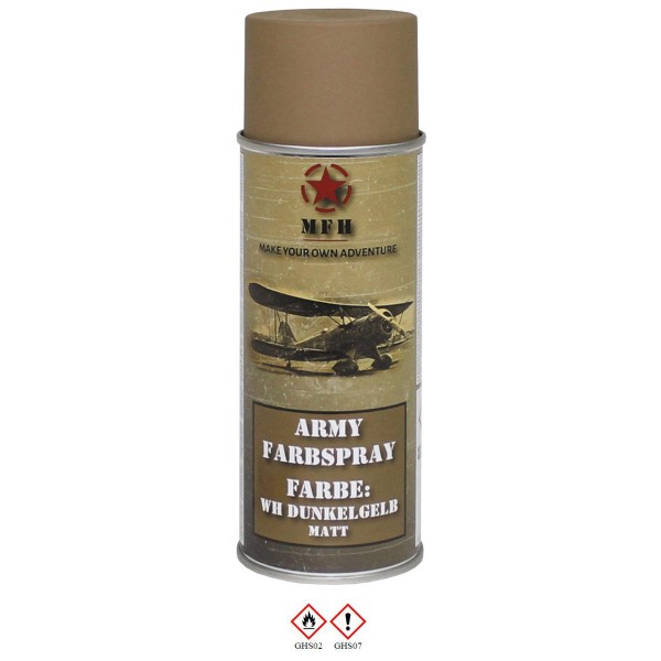 MFH - Peinture spray Jaune foncé mat 400ml