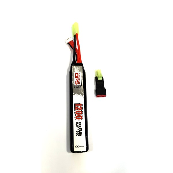 TACTICAL OPS - Li-Po 11.1 V 1200mAh continue 20C 1 STICK